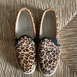 Soludos leopard platform sneakers